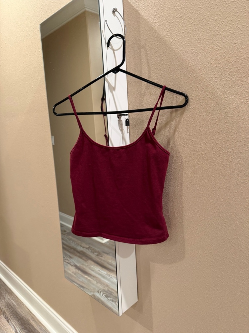 SHEIN Burgundy Spaghetti Strap Camisole
